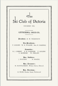 SCV 1924 Inaugural Year Book Replica